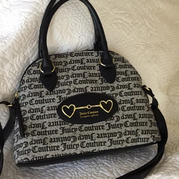Juicy Couture black signature canvas satchel bag - Picture 7 of 9